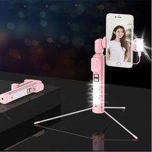 3 in 1 Wireless Bluetooth Beauty Fill Light Selfie Stick Mini Mobile Phone Tripod Foldable Live Broadcast Stand Bluetooth Remote 2024 - buy cheap