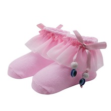 Baby Girl Cute Socks Cotton Mesh Bow Princess Party Toddler Children Socks 2024 - buy cheap