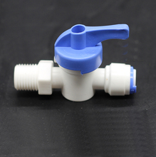 1/4 inch to G1/4 inch male thread OD Tube Straight Quick Connection Ball Valve Aquarium RO Water System 2024 - buy cheap
