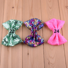 10 pcs/lot , Beautiful Sequins Bow for Apparel Accessory, Glitter Bowknot Without Clip 2024 - buy cheap