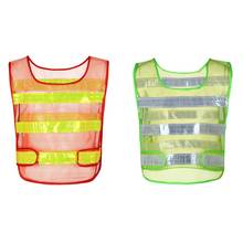 1PCS Safety Vest Reflective Solid Translucent Warning Security Jacket Outdoor Waistcoat Working Uniforms Sportswear 2024 - buy cheap