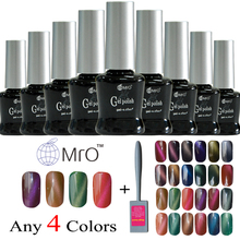 MRO 4 pieces/lot with a magnet for gel nail polish set uv gel lucky gel nail lacquers varnish esmaltes permanentes de uv glue 2024 - buy cheap