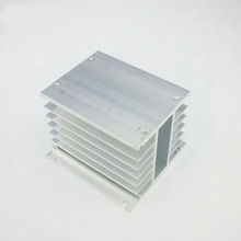 Radiador de dissipação de calor ssr, de alumínio, 110*100*80mm, para 10a, 25a, 40a, trifásico, estado sólido 2024 - compre barato