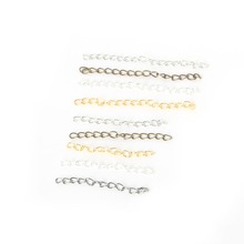 Железная удлиненная цепочка 100 шт./лот 4*70 мм удлинитель хвоста для ювелирных изделий DIY ожерелье браслет FLB023-02 2024 - купить недорого