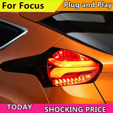 Doxa luz da cauda do carro para ford focus hatch-back lanternas traseiras 2015- 2018 todos os led lâmpada de cauda lâmpada traseira drl + freio + parque + luz de sinal de volta 2024 - compre barato