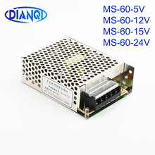 DIANQI switch power supply MS-60W 24V 15V 12V 5V power suply mini size din led ac dc converter MS-60-5 MS-60-12 MS-60-15 2024 - buy cheap
