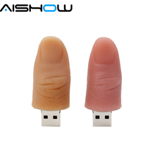 Unidad Flash USB con dedos de simulación, memoria Flash, modelo de dedo, Pulgar, coche, bolígrafo de regalo 16-419A 2024 - compra barato