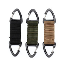 Outdoor Tactical Triangle Buckle With Nylon Webbing Backpack Buckle Double Multifunctional Bidirectional Hanging Key Hook 2024 - buy cheap