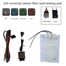 switch seat heater Automobiles cushion heated warm support  4 color symbol smart switch +4 heating cover part  for car 2 chairs 2024 - buy cheap