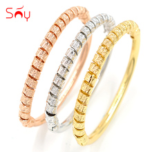 Sunny Jewelry Cuff Bracelets Bangles Rose Copper Three Color Fashion Jewelry 2021 For Women For Party Gift High Quality Exquisit 2024 - buy cheap