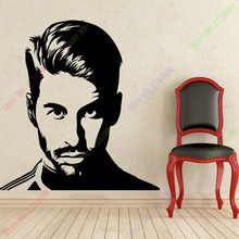 New Home Decor Sports football wall stickers PVC Vinyl Removable Mural Football Sergio Ramos image 2024 - buy cheap