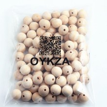 OYKZA-Cuentas de madera gruesas de colores para niñas, fabricación de collares de joyas de 10mm a 20mm 2024 - compra barato