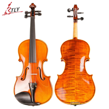 TONGLING Brand Full Hand-made Alcohol Paint Violin 15 Years Old Naturally Dried Stripes Maple Hand-craft Professional Violin 4/4 2024 - buy cheap