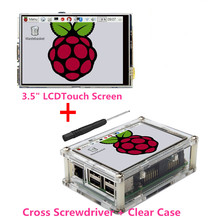 Best Price Original 3.5" LCD TFT Touch Screen Display for Raspberry Pi 2  / Raspberry Pi 3 Model B Board + Acrylic Case +Stylus 2024 - buy cheap