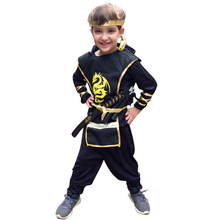 Snailify Anime Japanese Ninja Cosplay Boys Halloween Costume For Kids Samurai Black Dragon Warrior Children Party Clothes katana 2024 - buy cheap
