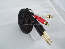 Double 6.5/6.3 turn double lotus double 6.35 turn 2 rca cable lines to the audio signal amplifier Signal lines 5M 16ft 2024 - buy cheap