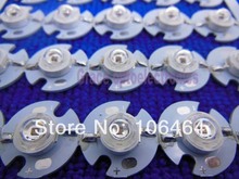 Promoções! Luz emissora de led 100 peças, w, luz vermelha profunda, alta potência, nm, com dissipador de calor de 16mm