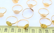 200pcs of Adjustable Gold Tone Ring Base with Glue Pad 10mm wholesale lead and nickle free mounting bezel rings 2024 - buy cheap