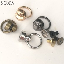 SICODA 40pcs DIY leather craft metalware purse buttons Phone case chain pull ring buckle reverse nipple rivets belt monk rivet 2024 - buy cheap