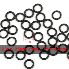 Accesorio de pesca de carpa, aparejo de anillo redondo negro mate, aparejo de Terminal de 2,0mm, 2,5mm, 3,2mm, 3,7mm, 30 Uds. 2024 - compra barato