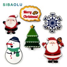 6pcs Christmas Series Signs Snow Sant Claus fridge magnets Cartoon whiteboard sticker Refrigerator Message post Home Decoration 2024 - buy cheap