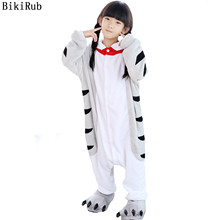 Детская Пижама BIKIRUB, зимняя одежда для сна, комбинезон для мальчиков и девочек, пижамный комплект, детская Фланелевая пижама с изображением сыра, кошки, животного 2024 - купить недорого
