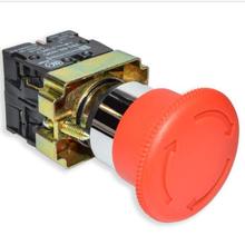 Interruptor de botón de emergencia, base plateada de alta calidad, 1 XB2-BS542, 22mm de diámetro, cabeza de seta 2024 - compra barato
