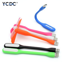 Гибкий мини-вентилятор охлаждения YCDC с USB и светодиодной лампой, 6 цветов 2024 - купить недорого
