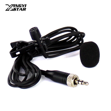 Lapel Lavalier Mic Tie Clip Condenser Microphone 3.5mm Male Screw Lock Stereo Plug For EW300 EW500 SK100 G3 Wireless Transmitter 2024 - buy cheap