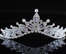 Tiaras florales románticas, coronas hechas a mano, flores de cristal austriaco, diamantes de imitación, joyería para el cabello 2024 - compra barato