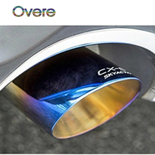 Owere-silenciador de tubo de escape de acero inoxidable para coche, accesorios de estilo de coche, alta calidad, para MAZDA CX-5 CX5 2012-2015, 1 par 2024 - compra barato