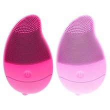1P Mini Mango Electric Silicone Face Cleansing Brush Disposable non-rechargeable Electric Facial Cleanser Waterproof Ultrasonic 2024 - buy cheap