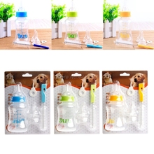 Puppy Kitten Feeding Bottle 150ml and 60ml Pet Nursing Feeding Bottle with Cleaning Brush Kit For Dog Puppy Cat Dropshipping 2024 - buy cheap