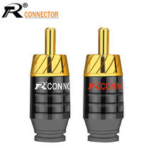 2Pcs/1Pair Luxury Soldering RCA Plug Jack Connector Speaker Audio Output/Input Adapter Plug Gold plated Earphone connector jack 2024 - buy cheap