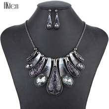 MS1504245 Модные Ювелирные наборы 3 цветов высококачественное женское ожерелье серьги наборы для женщин Свадебные антикварные ювелирные изделия с кристаллами 2024 - купить недорого