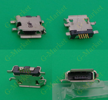 Free Shipping 100pcs Micro USB 5P,5-pin Micro USB Jack,5Pins Micro USB Connector Tail Charging socket mini USB 2024 - buy cheap