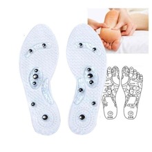 1 par sapato gel palmilhas pés terapia magnética cuidados de saúde para os homens almofadas conforto cuidados com os pés relaxamento presentes massageador de pé 2024 - compre barato