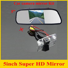 Автомобильное зеркало 5 "с ПЗС-матрицей, HD камера заднего вида для парковки, Hyundai Sonata Tucsen Accent Elantra Kia Carens 2024 - купить недорого