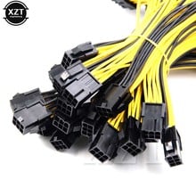 Newest 100pcs/lot 6-pin PCI Express to 2 x PCIe 8p (6+2) pin Motherboard Graphics Video Card PCI-e GPU VGA Splitter Power Cable 2024 - buy cheap