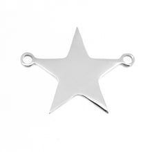 DIY Women Jewelry Making 2 Loops Star Blank Pendant Mirror Polished 100% Stainless Steel Charm for Necklace Wholesale 10pcs 2024 - buy cheap