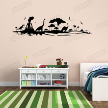 Dinosaurs And Oasis Wall Stickers for Kids Room Nursery Home Art Decoration Vinyl Wall Decals Boys Children Bedroom Poster L777 2024 - buy cheap