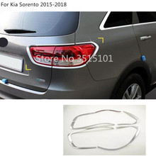 Car detector ABS Chrome cover trim back tail rear light lamp frame parts 4pcs for Kia Sorento 2015 2016 2017 2024 - buy cheap