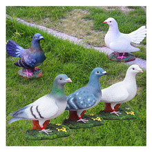 Outdoor Yard Simulation Pigeon Resin Birds Crafts Garden Scenic Sculpture Figurines Courtyard Park Decoration Ornaments Decor 2024 - buy cheap