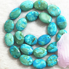 Fashion 13x18mm new blue calaite charms stone oval loose beads diy Jewelry fashon women findings accessories 15inch F071GS 2024 - buy cheap