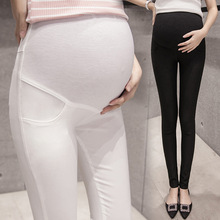 3XL плюс размер, хлопковые обтягивающие штаны для беременных с высокой талией, узкие леггинсы для живота, Одежда для беременных женщин, осенняя одежда для беременных 2024 - купить недорого