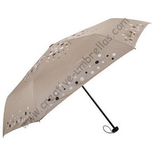Бесплатная доставка, 6k Зонты из стекловолокна, три раза зонты, открытый, ветрозащитный, УФ-защита, супермини, карманные зонтики 2024 - купить недорого