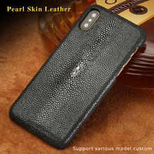 Genuine Stingray leather Case for iphone 13 Pro Max 12 Mini 12 11 pro max 6 6s 7 8 8plus X XS MAX XR SE 2020 Luxury leather 2024 - buy cheap