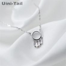 Uini-Tail hot new 925 sterling silver literary retro fresh tassel dream catcher pendant necklace national style fashion trend 2024 - buy cheap