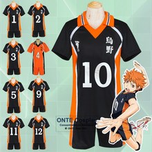 Hot Anime Karasuno High School Club Haikyuu!! Cosplay Costumes Jerseys Hinata Shyouyou Uniform S - XXL 2024 - buy cheap
