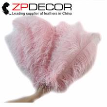 New Color! ZPDECOR 100 pieces/lot feathers 55-60cm(22-24inch)Dyed Pink Ostrich Feathers Drabs DIY for Carnival Decoration 2024 - buy cheap